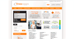 Desktop Screenshot of fitnesscareers.com.au